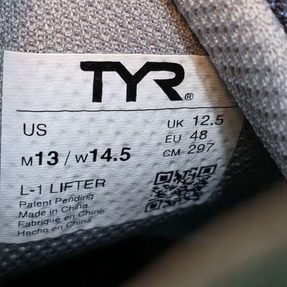 TYR L-1 Lifter Weightlifting Shoes Cosmic Navy Blue Men's Size 13 Women's 14.5 - Picture 7 of 7